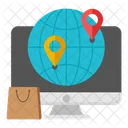 Global Location Global Gps Global Map Icon