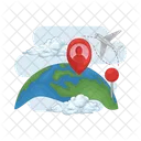 Global Location Location Map Icon