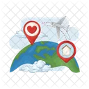 Global Location Location Map Icon