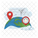 Global Location Location Map Icon