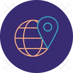 Global Location  Icon