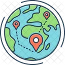 Global Location  Icon