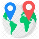 Global Location Global Pointer Worldwide Location Icon