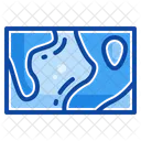 Filled Line World Locate Icon