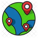 Global Location  Icon