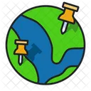 Global Location  Icon