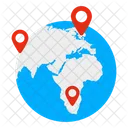 Global Location  Icon