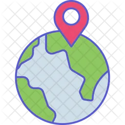 Global Location  Icon