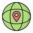 Global location pin  Icon