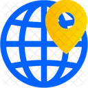 Global Location Pin  Icon
