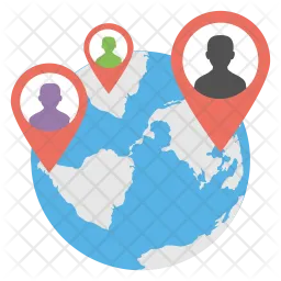 Global Locationing Logo Icon