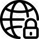 Global Lock Security Protection Icon