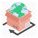 Global Logistics Global Shipping Global Delivery Icon