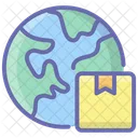 Global Logistics Global Parcel Global Package Icon