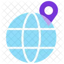 Global Logistics Global Location Geographical Location Icon