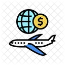 Airplane International Transportation Icon