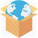 Global Logistics Box Icon