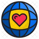 Global Love World Global Icon