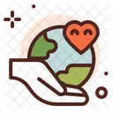 Global Love Earth Love Environment Care Icon