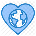 Global Love Earth Care Heart Icon