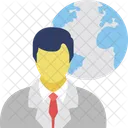 Global Man Person Icon