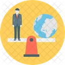 Global Management Globe User Icon