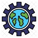 Global Management Global Configuration Global Solutions Icon