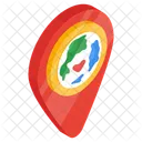 Global Map Global Location Direction Icon