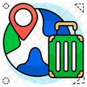 Global Map Global Location Direction Icon