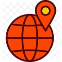 Global Market Globe Location Icon