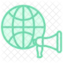 Global Marketing Duotone Line Icon Icon