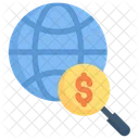 Internet Marketing Global Research Budget Icon