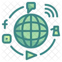 Global Marketing Worldwide Connection Icon