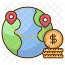 Global Marketing World Dollar Icon