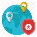 Global Medical Location Medical Direction Gps Icon