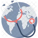 글로벌 의학 의료 아이콘