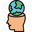 Global Mind Human Mind Think Big Icon