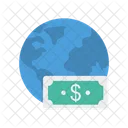 Dollar Money World Icon