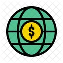 Global World Dollar Icon
