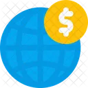 Global Money Browser And Money Browser And Location Money Icon