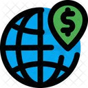 Global Money International Money Browser And Location Money Icon
