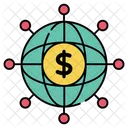 Global Money Global Economy Global Cash Icon