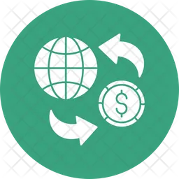 Global money flow  Icon