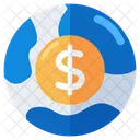 Global Money Global Economy Global Investment Icon