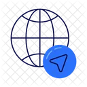 Global Navigation Geolocation Global Location Icon