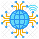 Global Network Globe Connection Icon