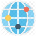 글로벌 네트워크 커뮤니케이션 아이콘