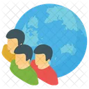 글로벌비즈니스 글로벌커뮤니케이션 글로벌네트워크 아이콘