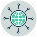 グローバルネットワーク、グローバルネットワーク、ネットワーク アイコン