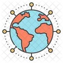 Global Network Global Communication Global Connections Icon